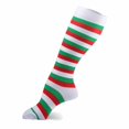 thumbnail image 1 of Chaussettes Mi-Mollet Imprimées de Noël, Longues, Chaussettes Jusqu'aux Genoux, Bas, Bas de compression Multicolores, 1 of 3