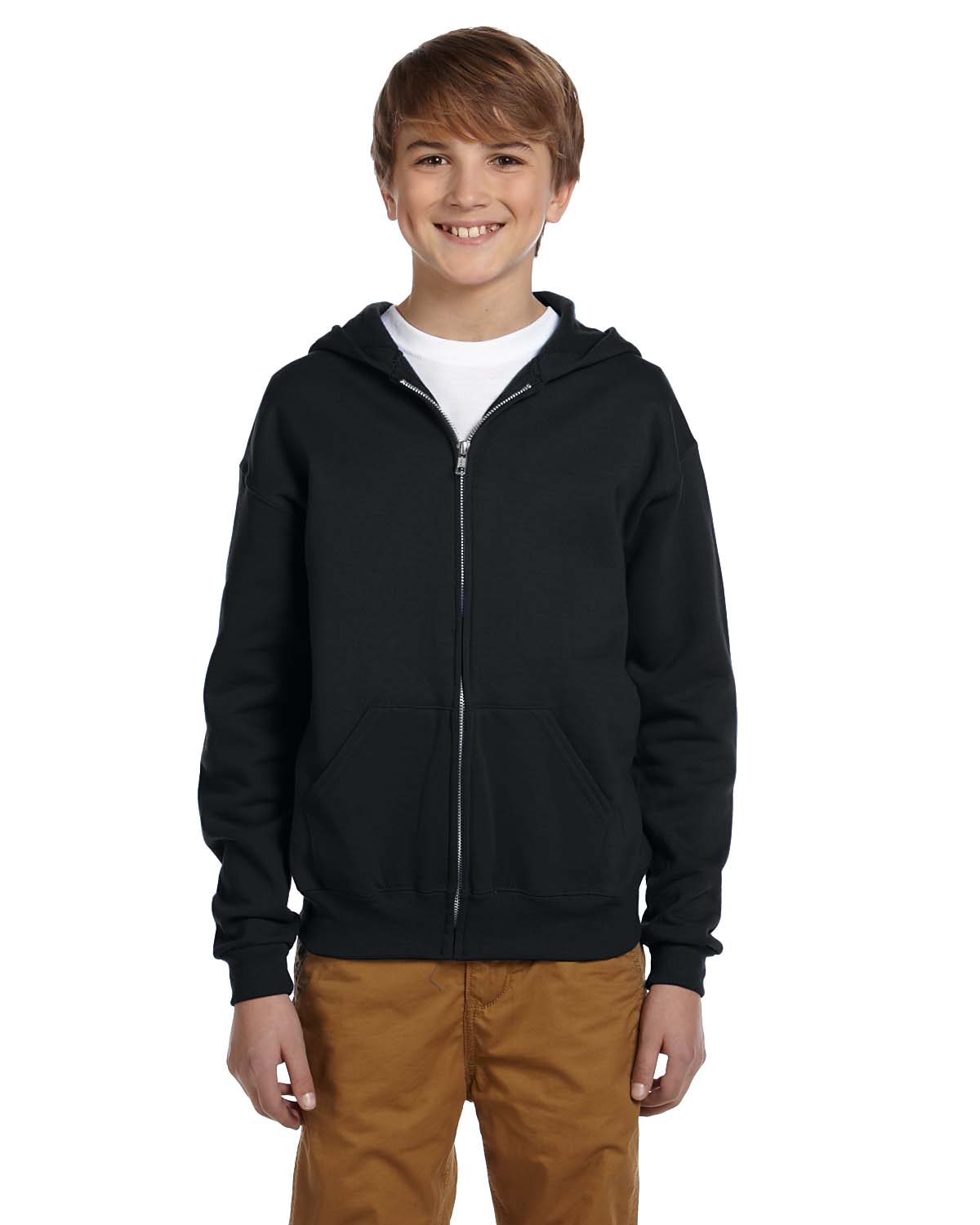 Jerzees Sweat à Capuche Zippé en Polaire pour Grand Garçon, Style 993B