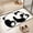 Black_Base#62707, variant on Non-Slip Panda Diatomaceous Earth Bath Mat for Bathroom - Fast Drying, Water Absorbent, Cute Decor, Safe & Eco-Friendly