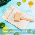 thumbnail image 5 of 2 Pcs Bag Canvas Ice Bag Reusable Canvas Bag Wood Hammer Mallet For Bartender Bar Accessory, 5 of 5