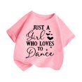 thumbnail image 3 of PMVFHDE Hauts Tendance pour Filles T-Shirts Tunique Graphique T-Shirt pour Fille T-Shirt pour Filles Hauts Manches Courtes Hauts Tube pour Filles Enfant Filles Mignon Graphique Col Rond T-Shirt Manches Courtes T-Shirt d'Été Rose,5-6 Ans, 3 of 5
