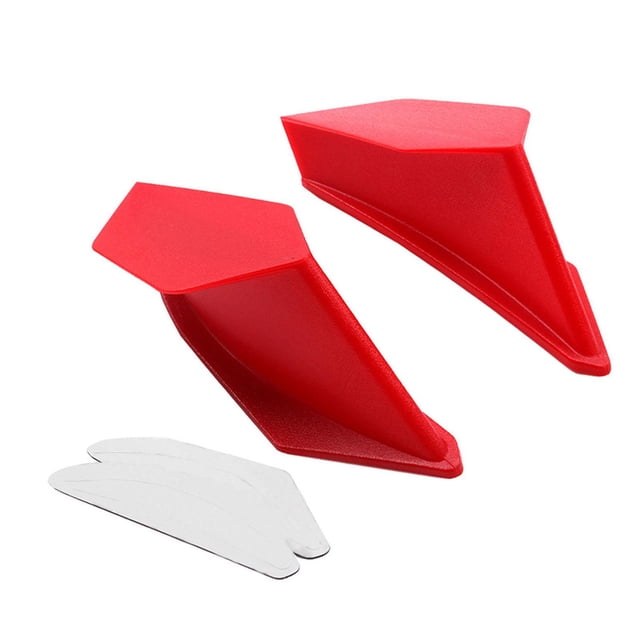 2 pieces universal motorcycle winglets deflectors fairing abs accessory aerodynamic wing for for for for red