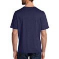 thumbnail image 2 of Hanes Cool DRI TAGLESS Men`s T-Shirt, S, Navy Heather, 2 of 3