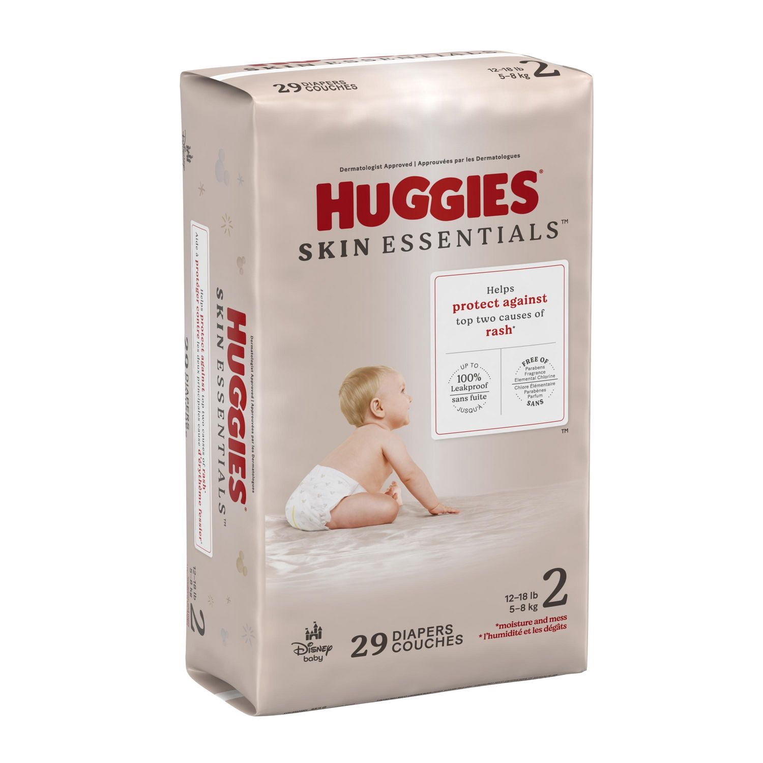 Huggies Skin Essentials Baby Diapers, Sizes NB-6