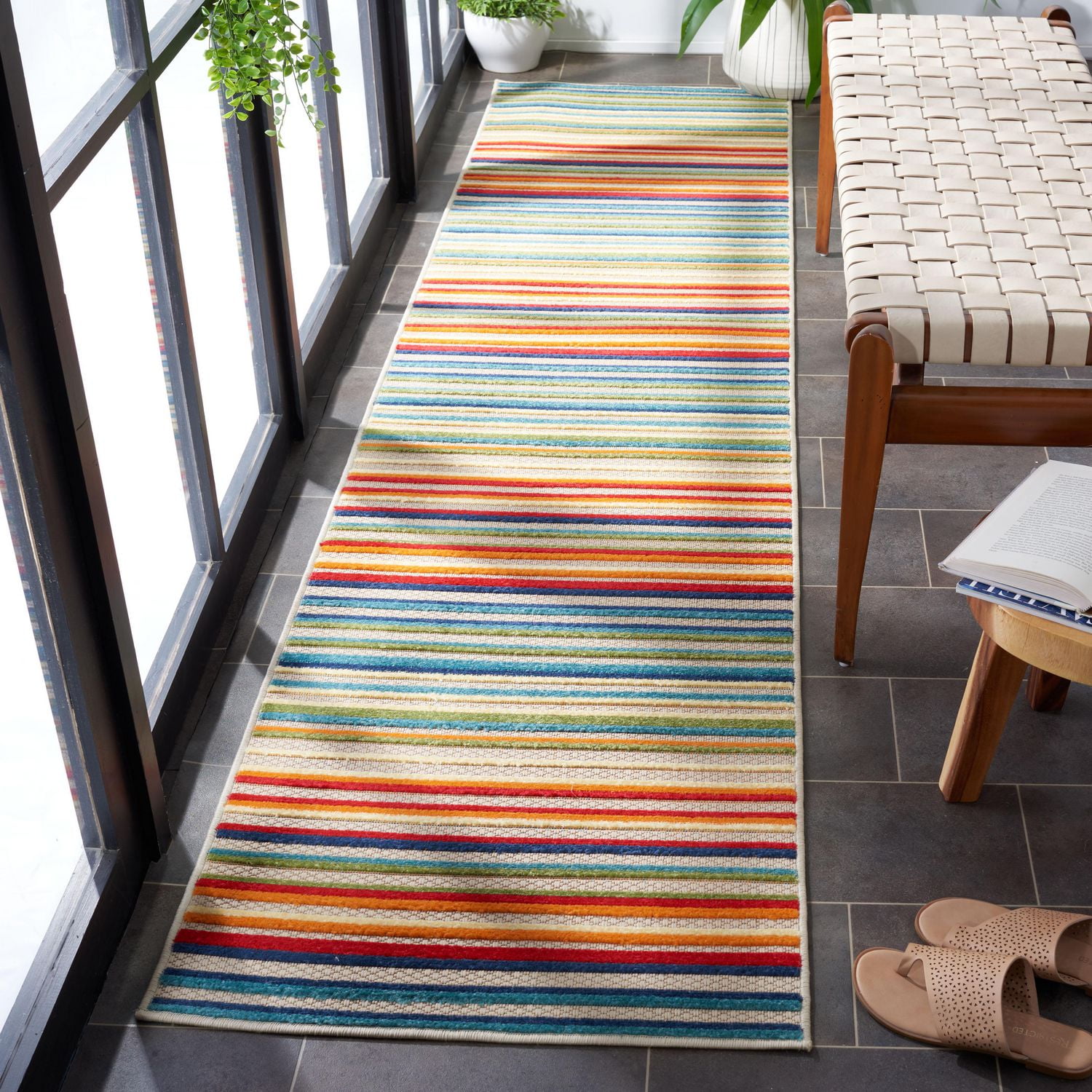 Safavieh Cabana Siomha Tapis Rayé Extérieur