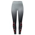 thumbnail image 3 of Leggings Chauds de Noël pour Femmes Leggings de Noël pour Femmes Dégradé Flocon de Neige Imprimé Taille Haute Compression (Noir m), 3 of 5