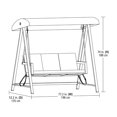 thumbnail image 3 of hometrends Willow Springs Patio Swing, 3 of 9