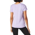 thumbnail image 3 of Hanes Tee-Shirt à Manches Courtes Col en V pour Femmes, G, Impression Grand Papillon/violet Salé, 3 of 3