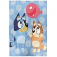 thumbnail image 1 of Bluey 'Ballons Flottants' Couverture en Peluche, 100% Polyester, 1 of 4