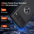 thumbnail image 2 of KOMI for Google Pixel 7 Pro Case, Slim Fit Case for Pixel 7 Pro with Ring Holder Kickstand,[Military Grade Drop Tested] Dual Layer Shockproof Protective Phone Case for Pixel 7 Pro 6.7", Black, 2 of 5