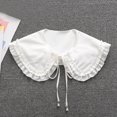 thumbnail image 1 of TIMIFIS Fake Collar Retro Women Fake Solid Color Fake False Lapel Neck Collar Blouse Pan Collar ummer, 1 of 2
