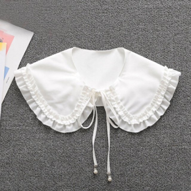 TIMIFIS Fake Collar Retro Women Fake Solid Color Fake False Lapel Neck Collar Blouse Pan Collar ummer