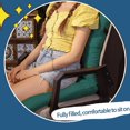 thumbnail image 3 of HLONK Clearance Rocking Chair Cushion  Rocker Chairs Replacement Cushions Set for Indoor  Water Resistant Extra Cozy Tufted Seat Pads and Non Slip High Back Pad with Ties for Outdoor, 3 of 5