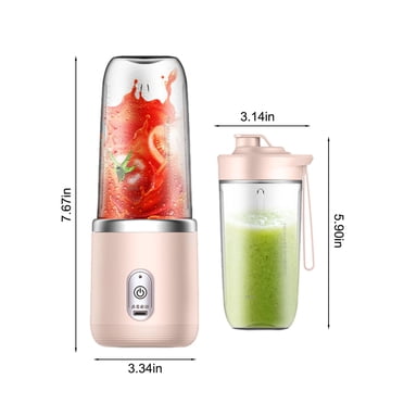 Portable Blender Usb Rechargeable Portable Blenders Smooths Blenders for Shakes Fruit Juicer Usb Rechargeable with 6 Blades Small Blenders Handheld Blenders for Sports Travel and Outdoors