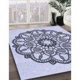 thumbnail image 3 of Ahgly Company Tapis de Zone Carré Lavable en Machine Lavande Bleue, 8 Pieds Carré, 3 of 7