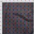 thumbnail image 4 of oneOone Polyester Spandex Brown Fabric Asian Tile Star Craft Projects Decor Fabric Printed By The Yard 56 Inch Wide, 4 of 4