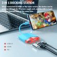 thumbnail image 2 of 3 in 1 Docking Station USB Type C- HDMI Fast Charging Hub for Nintendo Switch Lite OLED 4K HD Connector for Smart TV, 2 of 6