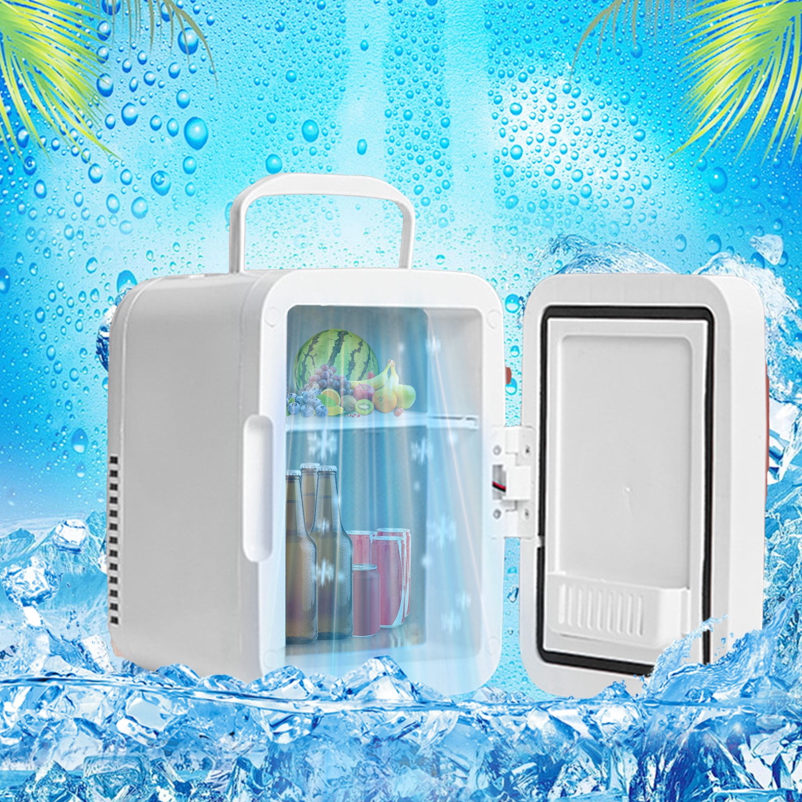 Mini Refrigerator, Portable Cooler Warmer, Compact Personal Fridge for Home, Vehicle, Home Office, and Spare Room Storage