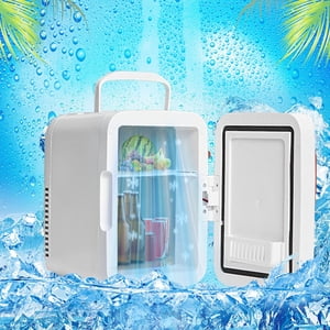 Mini Refrigerator, Portable Cooler Warmer, Compact Personal Fridge for Home, Vehicle, Home Office, and Spare Room Storage