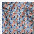 thumbnail image 4 of Soimoi Green Silk Fabric Tree & Fox Folk Art Fabric Prints By Yard 44 Inch Wide, 4 of 5