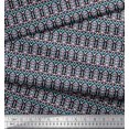 thumbnail image 2 of Soimoi Georgette Viscose Fabric Geometric Ethnic Fabric Prints by Yard 42 Inch Wide, 2 of 3