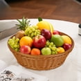 thumbnail image 1 of Plastic Storage Basket Plastic Imitation Vines torage Basket Multicolor Woven Tray for Fruit Vegetables nacks Bread and Multi-Functional Home Organization,S(1PCS) JASKFLY, 1 of 6