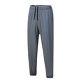 thumbnail image 1 of Styesk Men's Pants Men's Drying Sports Leisure Straight Leg Drawstring Pants Full Length Pants, 1 of 6