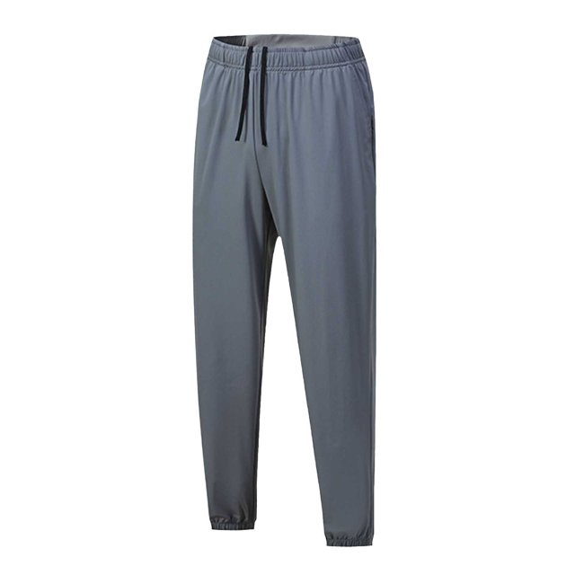 Styesk Men's Pants Men's Drying Sports Leisure Straight Leg Drawstring Pants Full Length Pants