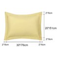 thumbnail image 2 of PiccoCasa Soft 1800 Microfiber Oxford Pillowcases 2Pcs, Queen Gold, 2 of 8