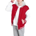 thumbnail image 3 of WEIYLL Hauts pour Garçons Automne Printemps Manches Longues Baseball à Capuche Rouge pour 2-3 Ans, 3 of 6