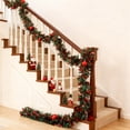 thumbnail image 5 of Guirlande de Guirlande Bicolore de Noël 200 cm x 9 cm – Bandes Décoratives Rouges pour Animaux de Compagnie pour la Décoration d'Arbres et de Tables à l'Intérieur et à l'Extérieur, 5 of 5