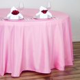 thumbnail image 2 of LNGOOR 108” Wholesale Round Tablecloth Polyester Round Table Linens For Wedding Party Banquet Restaurant -  WHITE, 2 of 10