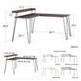 thumbnail image 3 of Ameriwood Home Haven L Desk with Riser, Black Oak, 3 of 9