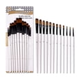 thumbnail image 4 of yuksok 12x Nylon Paint Brush Set Oil Painting Paintbrushes Filbert, 4 of 5