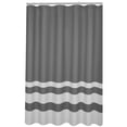 thumbnail image 4 of Hometrends Textured Waffle Stripe Fabric Shower Curtain, 4 of 5