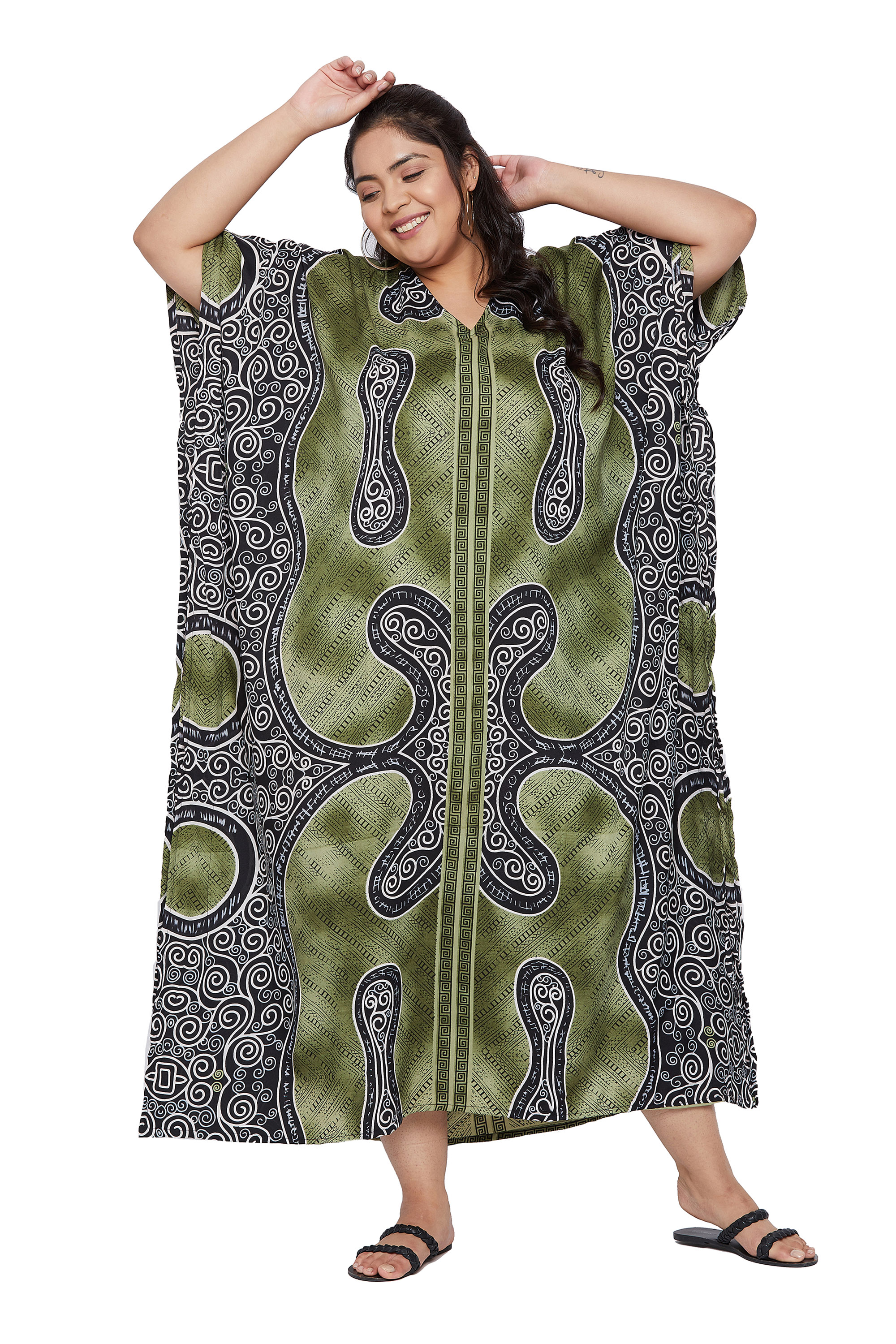 Caftans Longs pour Femmes Grande Taille Robe Caftan Robe de Soirée Fête Été Plage Robe d'Été Manches Kimono Longues Robes Décontractées en Ligne