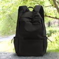 thumbnail image 4 of Unisex Backpack For Junior High High School Students Large Capacity Travel Bag Simple Design Durable School Bag Laptop Book Carrier Black Color F-039 Black, 4 of 6