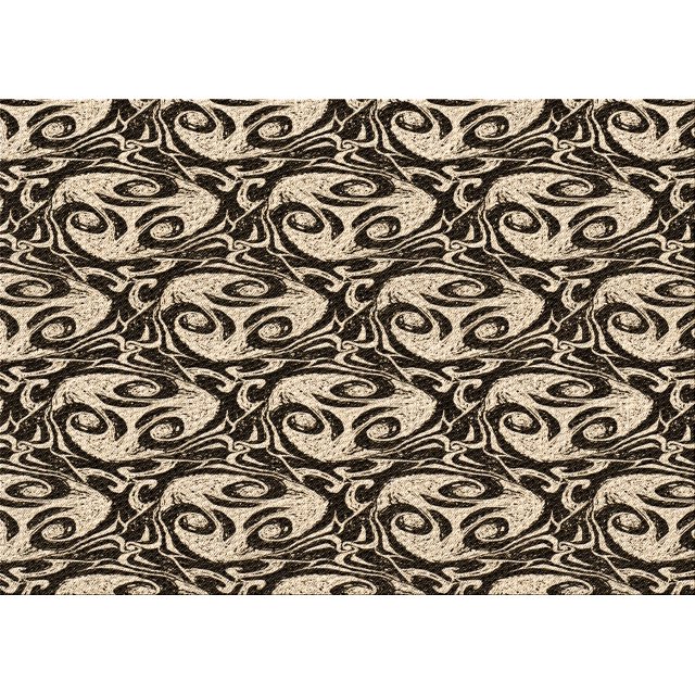 Ahgly Company Machine Washable Indoor Rectangle Transitional Midnight Gray Area Rugs, 3' x 5'