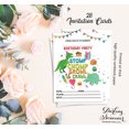 thumbnail image 5 of Darling Souvenir White Birthday Invitation Card Printable Fill or Write In Blank Invites Party Supplies Pack Of 28 5 x 7 Inches, 5 of 5