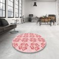 thumbnail image 4 of Ahgly Tapis Rectangulaire Lavable en Machine Intérieur Transitionnel Rouge Clair Rose, 5 Pieds x 7 Pieds, 4 of 7