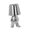 thumbnail image 1 of Mistaha Creative Touch Control Dimmable Thinker Miniature Lamp - Silver with Three Light Colors - 8047 Standing Style, 1 of 6