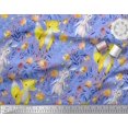 thumbnail image 3 of Soimoi Green Rayon Fabric Tendril & Abstract Print Fabric by the Yard 42 Inch Wide, 3 of 5