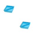 thumbnail image 3 of QualitChoice Home Hotel Felt Keys Tapes Phone Watch Storage Box Living Room Drawer Pens Remotes Jewellery Organizer Container Blue 2PCS, 3 of 6