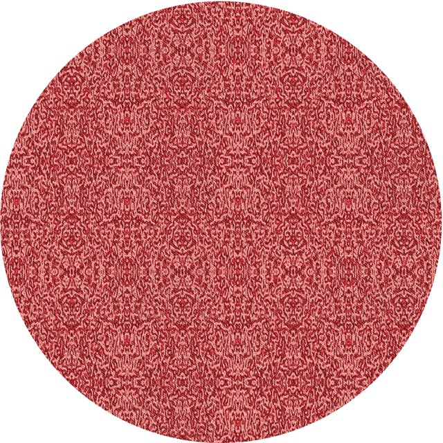 Ahgly Company Tapis d'Intérieur Lavables à la Machine, Carrés, Transitionnels, Rouges, 3 Pi Carrés