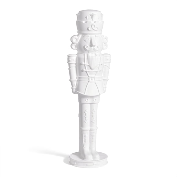 Step2 Nutcracker Prince Paintable DIY Holiday Statue, 4-Foot Tall, White
