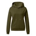 thumbnail image 3 of RKSTN Hoodies for Women Casual Plus Size Long Sleeve Solid Color Pullover Tops Fall Fashion Lightweight Loose Drawstring Sweatshirt, 3 of 8