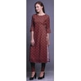 thumbnail image 2 of Bimba Kurta à Manches 3/4 Imprimée Kurti Droite Vêtements d'Été pour Femmes, 2 of 6