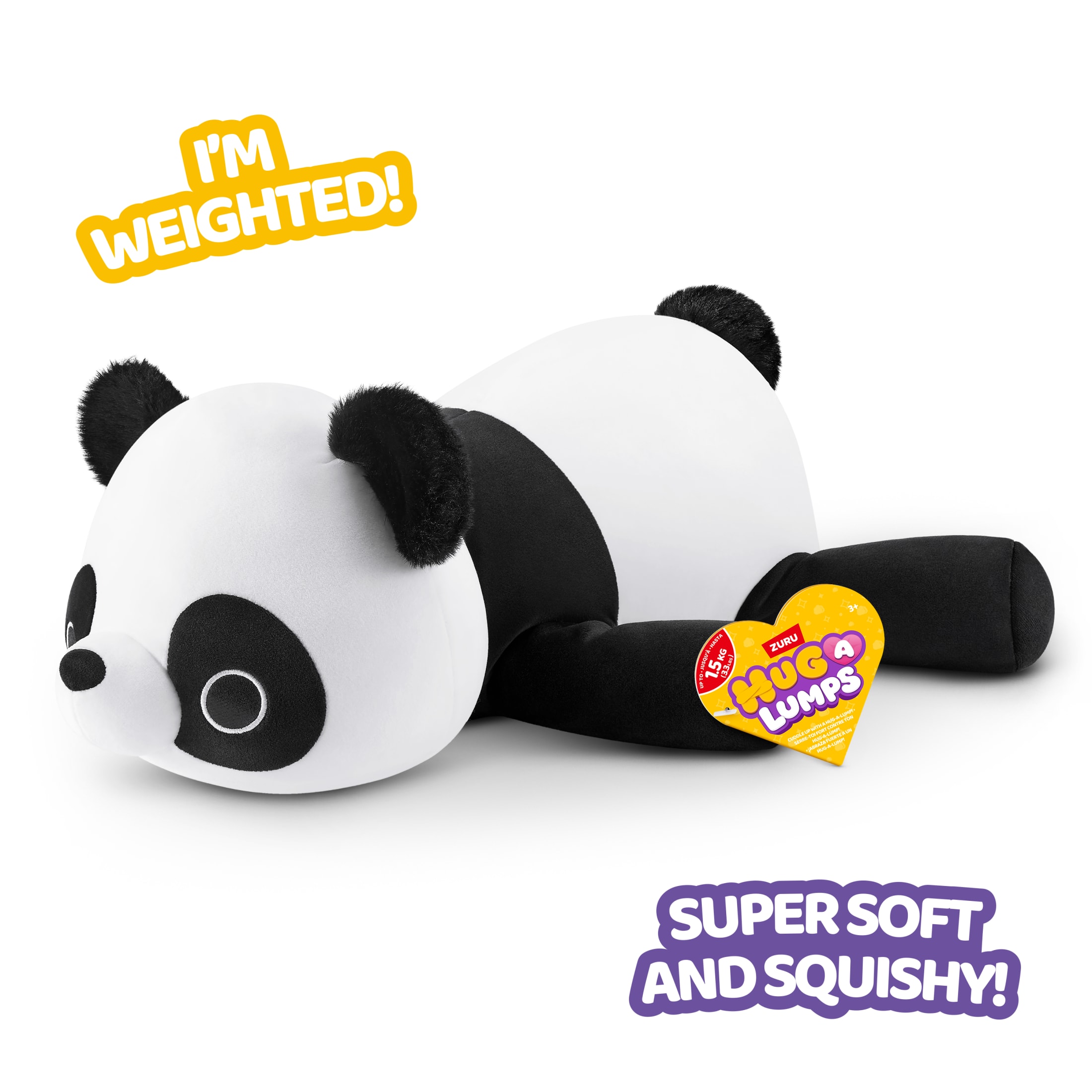 Hug A Lumps (Moyen) PETE de ZURU , Peluche lestée câline et spongieuse