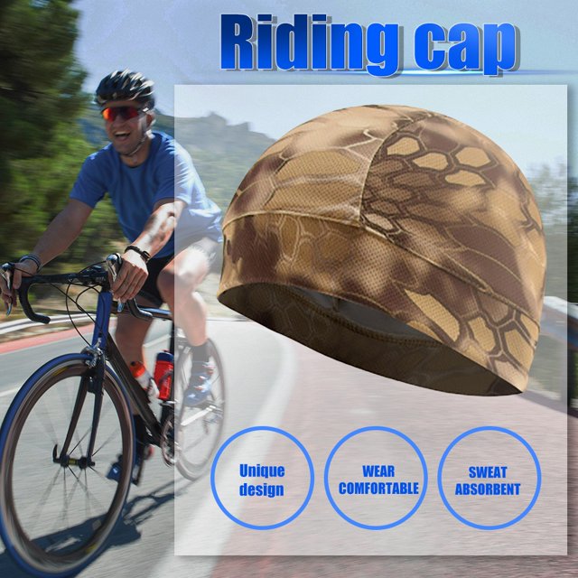 EGNMCR Helmet Lining Sweat Wicking Cap Running Cap Bike Cap 1 Piece Sports cap