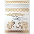 thumbnail image 3 of 10 Sheets Modern Boho Metallic Tattoos Flash Gold/Silver Ultimate Collection, 3 of 4